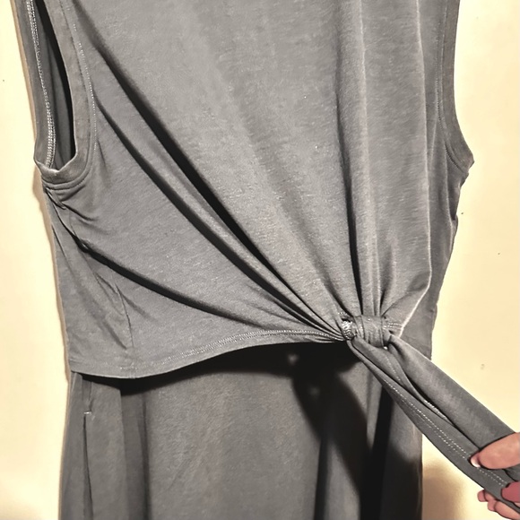 Eastern Mtn Sports Tank Dress Knee length gray Sz L, sporty casual active gym - Picture 3 of 5